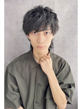 フォーハウス プラスエヌ(FOURHAUS +n) 20代30代40代 韓国風黒髪メンズウルフ#859