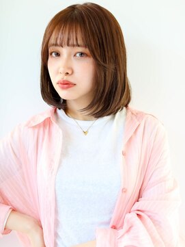 ガリカ 蔵前(Gallica) 顔まわりレイヤーで抜け感のある大人可愛いふんわり内巻きボブ