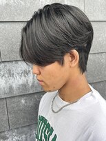 ヒュイル バイ ニアウ(Hwyl by Niau) メンズマッシュセンターパートスパイラルパーマニュアンスパーマ