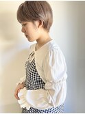 NOBU/ショート/ベージュブラウン/久留米/ブリーチ