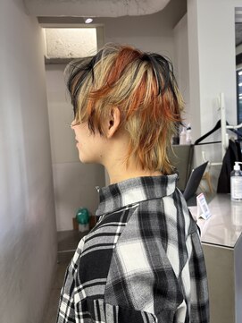 レコ 渋谷(LECO) 三毛猫カラーマッシュウルフ