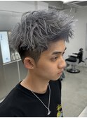 メンズハイトーングレーシルバーカラー