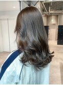 くびれヘアロング顔周りレイヤー_ba538412