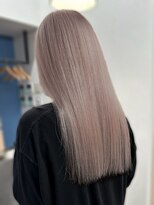 エルブロッサム 北上尾店(L-Blossom)&nbsp;透明感抜群ダブルカラーブリーチミルクティーベージュ