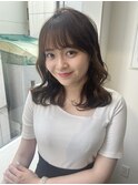 ショコラブラウン　艶カラー　韓国ガーリー
