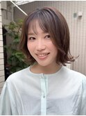 外ハネボブパーマ/ボブパーマ/外ハネパーマ/ボブカット/カット