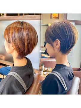 ハピネス クローバー 学園前店(Happiness CLOVER) ☆イメチェン大人かわいい★ショートボブ/白髪ぼかし/ハイライト