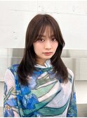 くびれレイヤーカット大人かわいいグレージュヘア20代30代
