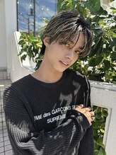 リアド(.RIAD) メンズセンターパート×立体感極細ハイライト