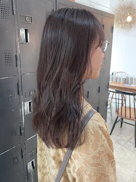 ブリーチなしダブルカラーラベンダーグレージュ担当渡辺聖