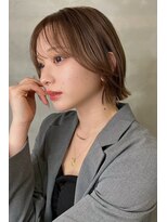 グロー 大宮(GLROW) ♭大宮/レイヤーカット/チョコレートブラウン/ボブカット/前髪