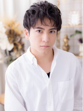 カバーヘアアンドスパ ブリス 浦和(COVER HAIR&SPA bliss) 黒髪ルーズパーマ爽やかアクティブショートa浦和20代30代40代