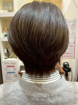 美容室ヒラトヤ 都南店&nbsp;白髪染めグレイカラー大人ボブ似合わせカットミセスヘア