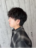 ヘアーリゾートノーブル(Hair Resort Noble) 【メンズショート×ツイストスパイラルパーマ】メンズマッシュ