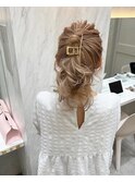 ブリーチなしカラー/ヘアアレンジ/ヘアセット/福岡/10代20代30代