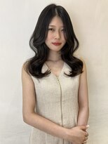 アクシス 栄店(`AXIS)&nbsp;森崎ミルクティーブロンド/ダークブルー/デジタルパーマ/栄
