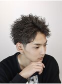 アップバングショート 短髪 鹿児島メンズ