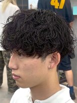 メンズサロン ノード 栄(men’s salon NODE)&nbsp;シャドウパーマ栄レイヤーマッシュスタイル