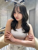 レーヴバイロンド 仙台(Reve by Lond) 仙台オリーブベージュ韓国レイヤー韓国巻きくびれ巻き顔周り前髪