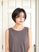 アロマ ヘアー ルーム 新宿3号店(AROMA hair room)&nbsp;ショートボブ/丸みショート/アッシュグレージュ/レイヤー/新宿