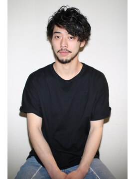 ケイトブラウン(KATE BROWNE) 【ラフなパーマでナチュラルに】2ブロックグラ×クセ毛風パーマ