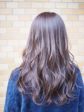 ノエル ヘアー アトリエ(Noele hair atelier) 《Noele》大人かわいいグレーパープル×ゆるウェーブ