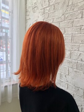 プライズ 池袋店(prize) オレンジ＿大人可愛い＿ダブルバング【池袋】5005