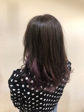 リー 枚方(Lee) 【熊谷】ラベンダーパープル×セクションカラー