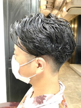 ミラバイグリーン(Mira by green) ニュアンスマッシュ×サイドパート【ツーブロック】