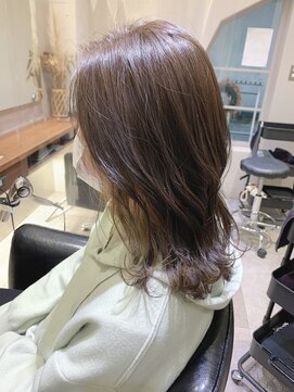 シェル 国分寺(shell) 春に透けるイヤリングカラー☆ホワイトミルクティー