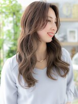 カバーヘア イヴ 戸頭店(COVER HAIR EVE)&nbsp;センターパートグレーベージュ小顔くびれヘアc5戸頭20代30代40代