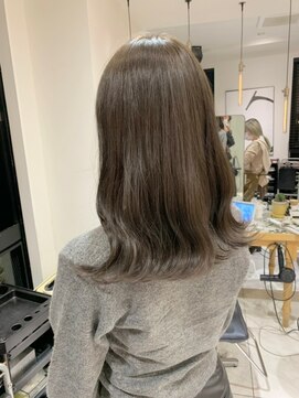 ガリカ 渋谷(Gallica) オリーブベージュ×毛先ワンカール