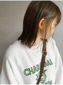 #BLUEボブ 切りっぱなしインナーカラー