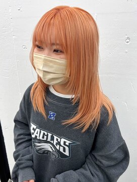 ジルスタジオ(JILL STUDIO) JILL STUDIO ハイトーンペールオレンジ×ウルフレイヤーbyグエン