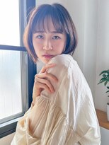 ロロン 下高井戸(LORONG)&nbsp;ショートスタイル　レイヤーボブ　ブラウンベージュ