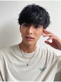 センターパートニュアンスパーマスパイラルパーマメンズパーマWW