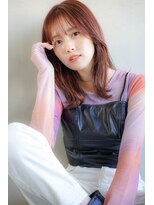 リタ(rita.) 大串弥生 ピンクベージュ×ミディアムレイヤー