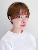 大人可愛い/20代30代40代/黒髪/前下がりショート/丸みショート