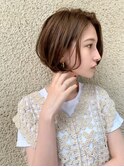 ブリーチなしハイトーン×ショート/韓国風ボブ[仙台]