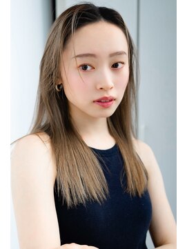 エインアンリー 表参道(AIN.ANLY.) ミルクティーアッシュセミディシアーカラーハイトーンカラー