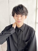 20代30代40代 黒髪マッシュ×シークレットパーマ#924