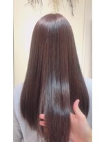 アッシュ 西荻窪店(Ash) ピンクブラウンのツヤサラロング