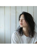 ラ ナチュール 国立店(La nature)&nbsp;【国立駅/国立】斜めバング前髪シースルーバングくせ毛風カール