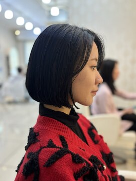 フレア(FLAiR) 10代20代顎ライン内巻きぷつボブスタイル