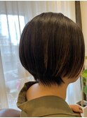 大人女子ショートボブ