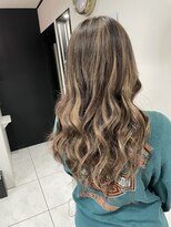 ヘアーデザイン ジェルム(Hair Design germe)&nbsp;バレイヤージュ風プルエクステ #しのだスペシャル