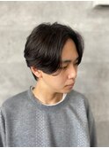 20代30代40代◎似合わせカット毛流れ黒髪メンズフェザーパーマ