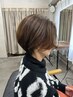 似合わせカット＋透明感白髪ぼかしケアカラー＋link2stepTr￥22550→12000
