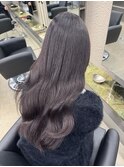 韓国 くびれロング レイヤー ワンホンヘア 小顔前髪