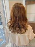 【WISTERIA】ハイトーンベージュ裾カラーグラデーションカラー